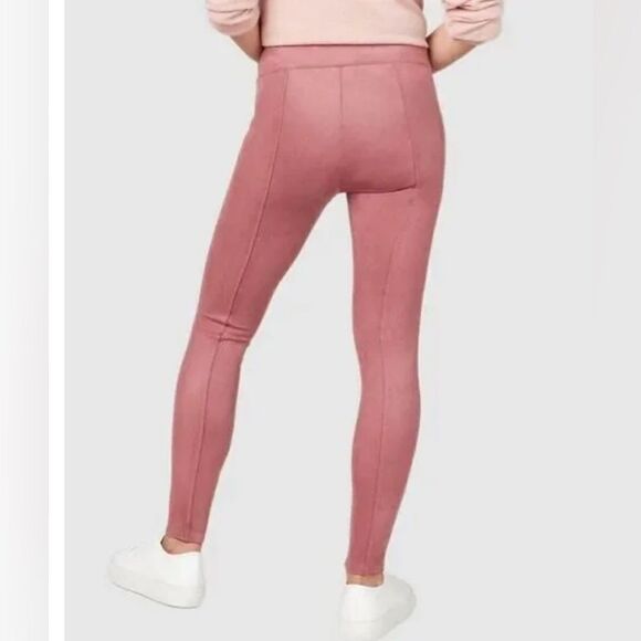 Spanx Faux Suede Rose High Rise Leggings NWT XL - Picture 2 of 9